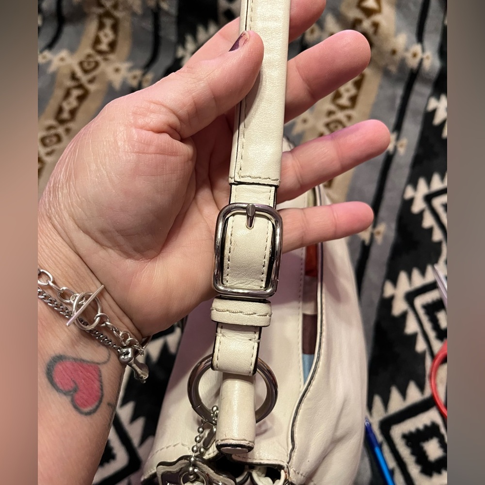 Coach EUC Anniversary Satchel 2012 2 way Bag in Ivory Leather - Picture 10 of 15